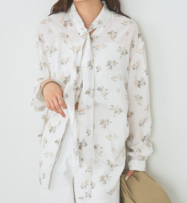  「ヴィンテージフラワーシャツ」|シャツ・ブラウス|アイボリー