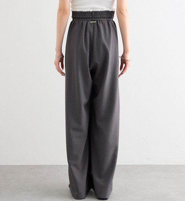  「ラインストーンWベルトパンツ」|チノ|