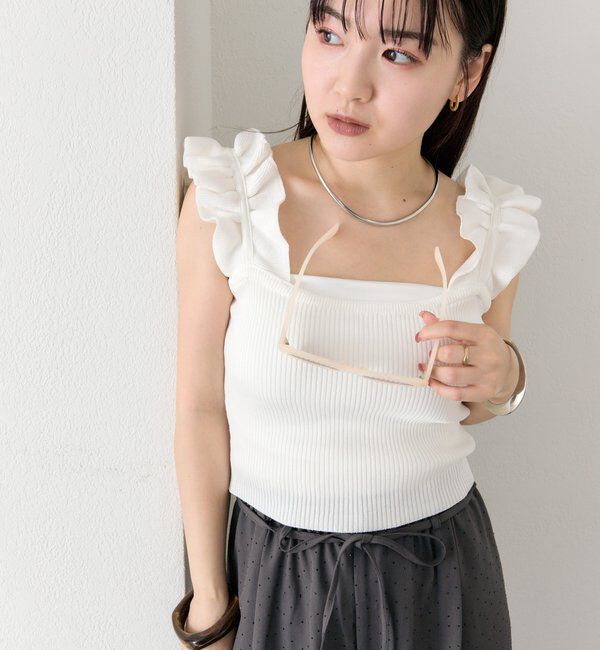  「フリルタンクニット」|ニット・セーター|