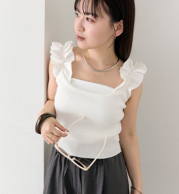  「フリルタンクニット」|ニット・セーター|