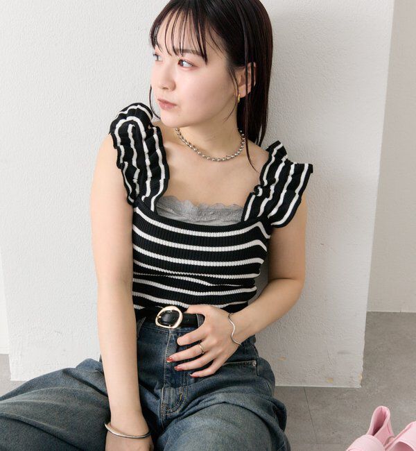  「フリルタンクニット」|ニット・セーター|