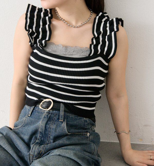  「フリルタンクニット」|ニット・セーター|