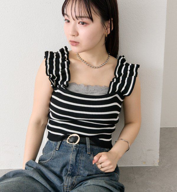  「フリルタンクニット」|ニット・セーター|