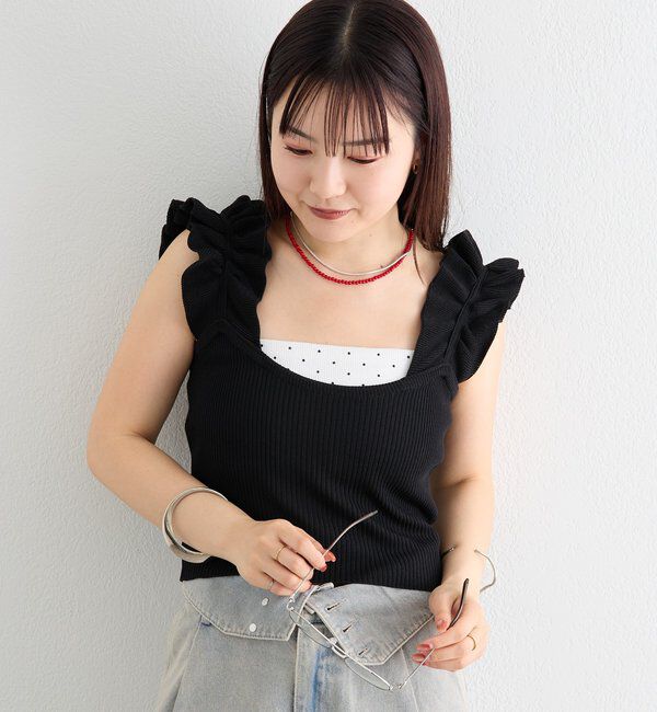  「フリルタンクニット」|ニット・セーター|