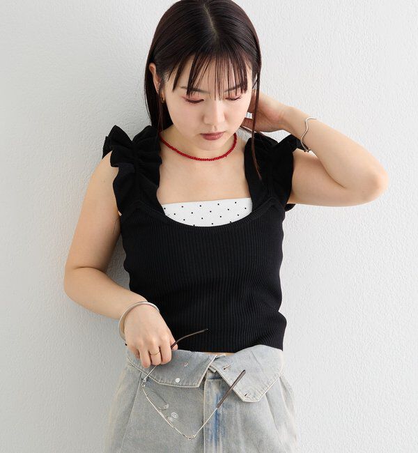  「フリルタンクニット」|ニット・セーター|