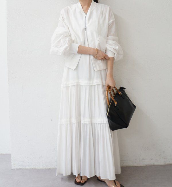  「【PUFRILL/パフリル】袖ギャザーブルゾン」|ベスト・ジレ|