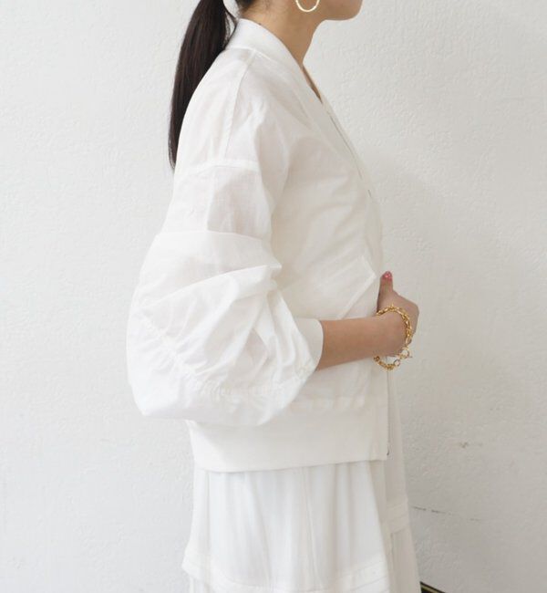  「【PUFRILL/パフリル】袖ギャザーブルゾン」|ベスト・ジレ|