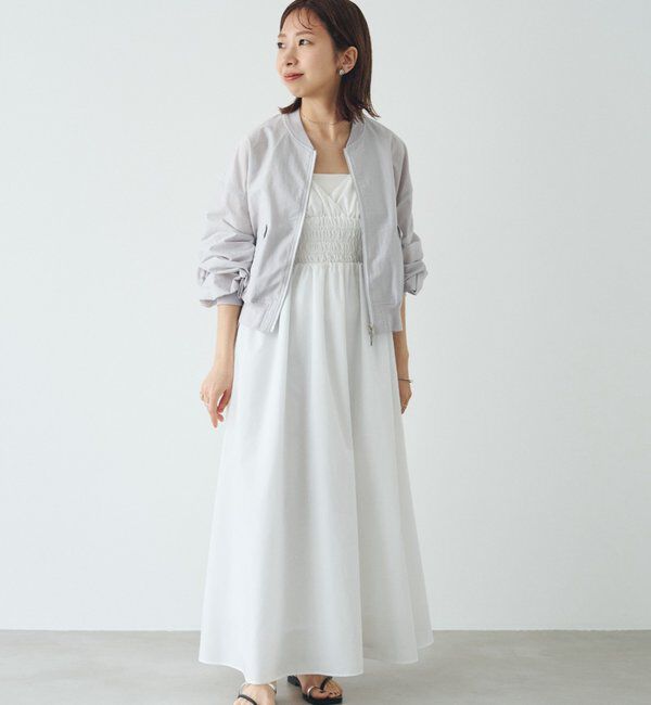  「【PUFRILL/パフリル】袖ギャザーブルゾン」|ベスト・ジレ|