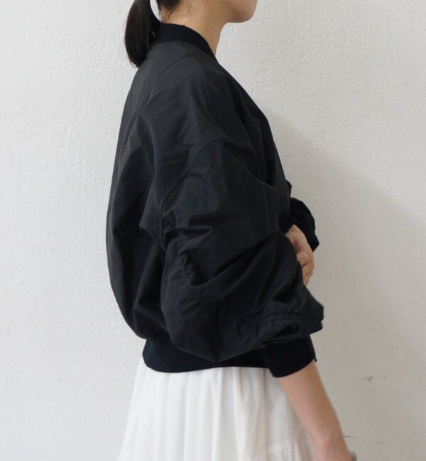  「【PUFRILL/パフリル】袖ギャザーブルゾン」|ベスト・ジレ|