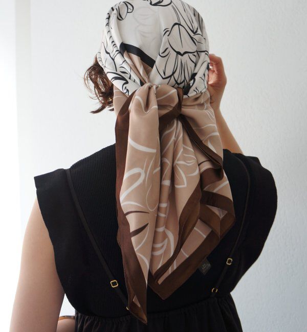  「【GALENA/ガレナ】ボタニカルラインスカーフ」|バンダナ・スカーフ|