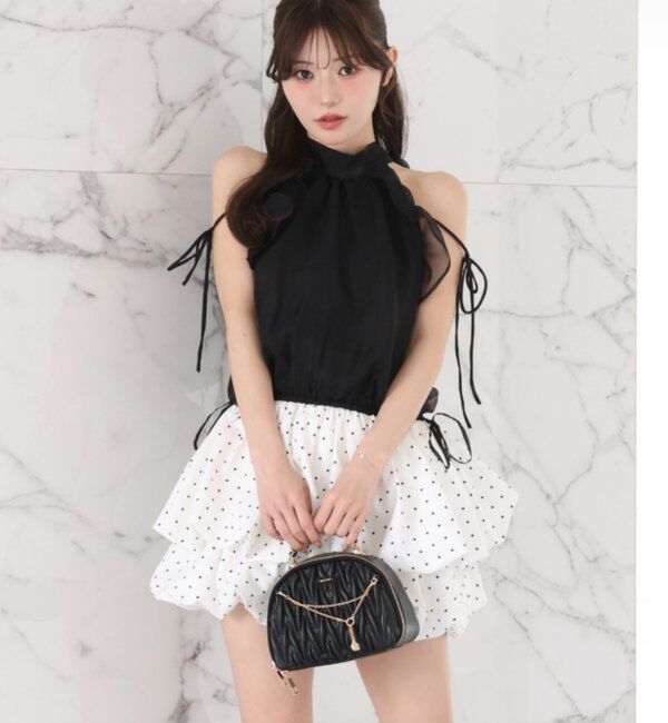  「バルーンアメスリミニワンピース」|ワンピース|ブラック