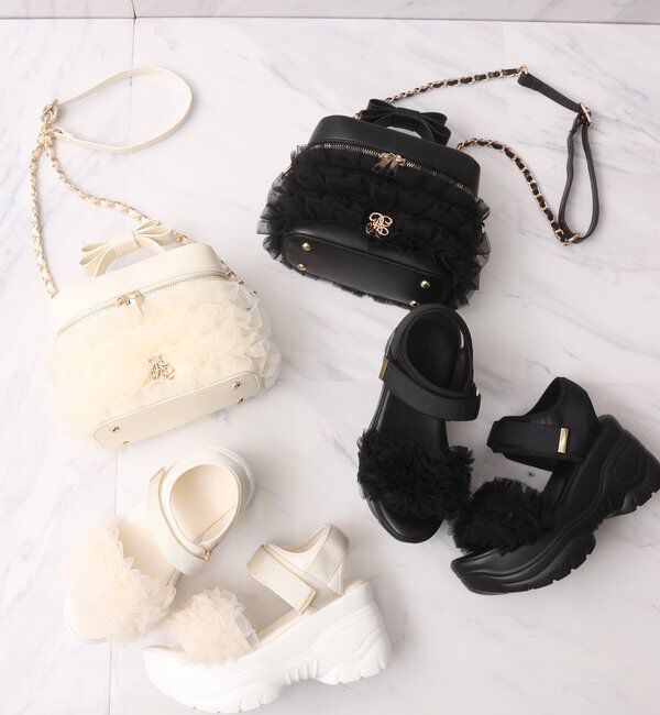  「チュールフリル厚底スポサン」|その他|