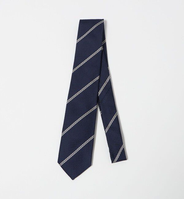 UNITED ARROWS「フレスコ ストライプ ネクタイ」|ネクタイ・蝶ネクタイ|NAVY