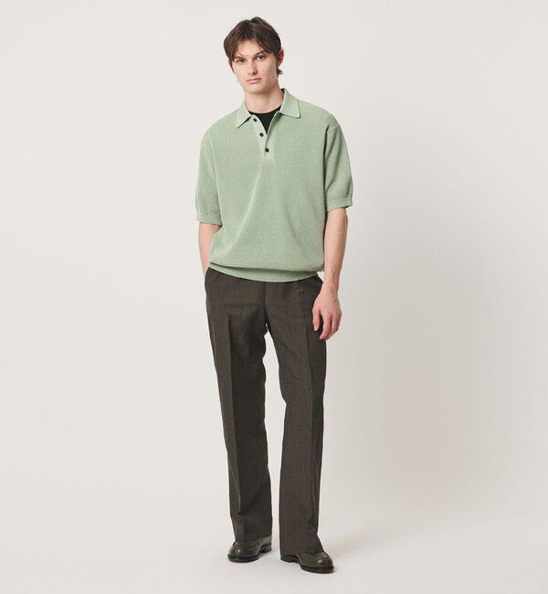 UNITED ARROWS「シャーリーカーン バーズアイ ニットポロシャツ」|ポロシャツ|