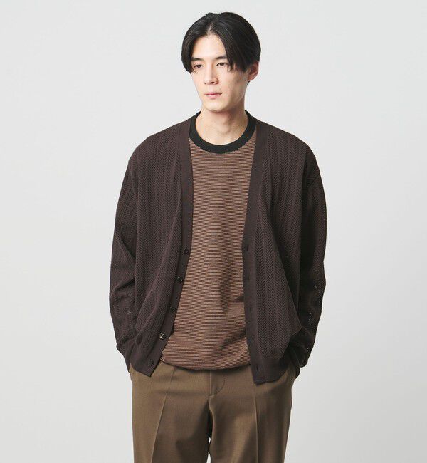 UNITED ARROWS「【別注】＜LACOSTE＞ボーダー クルーネック  Tシャツ」|Tシャツ・カットソー|