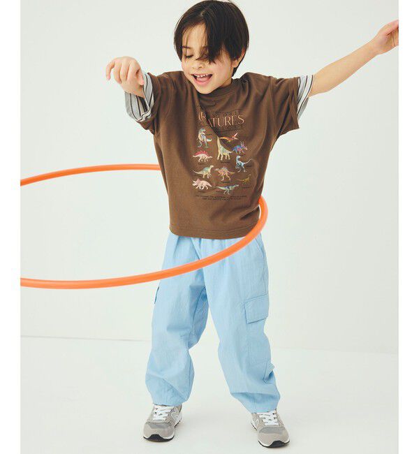 UNITED ARROWS green label relaxing「【スタメンシリーズ】タッサーカーゴパンツ / キッズ  100cm-160cm 撥水 UVカット」|チノ|