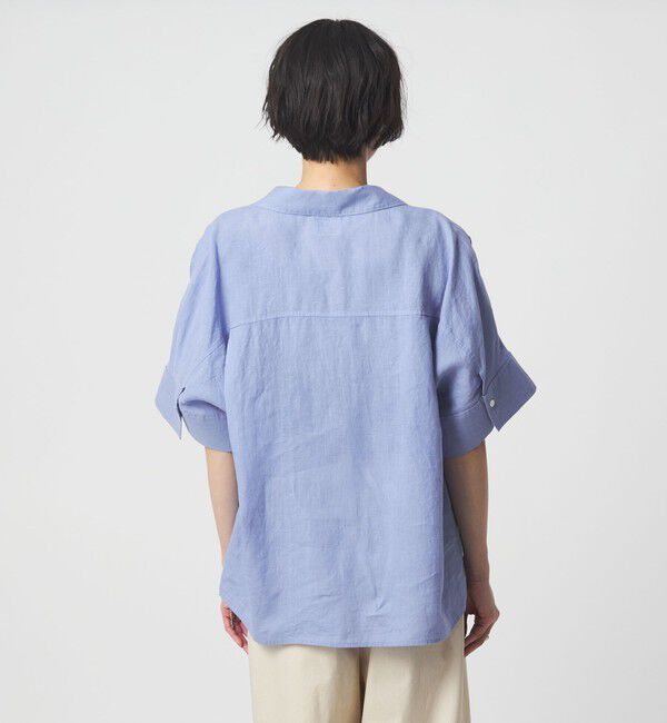 UNITED ARROWS green label relaxing「リネン スキッパー ショートスリーブ シャツ」|シャツ・ブラウス|