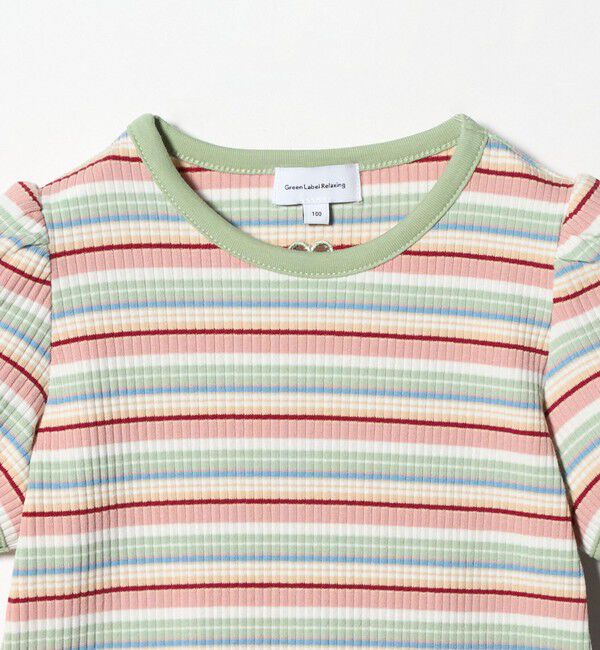 UNITED ARROWS green label relaxing「テレコ マルチボーダー Tシャツ 100cm-160cm」|Tシャツ・カットソー|