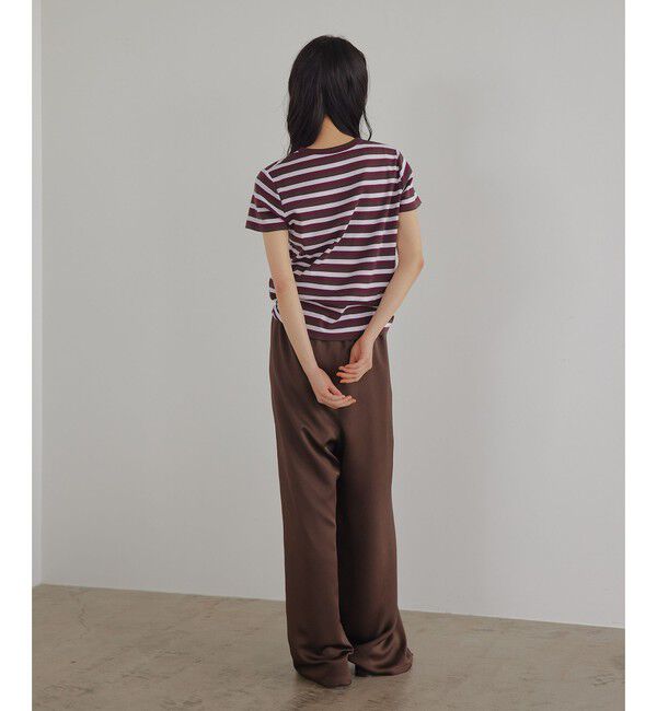 EMMEL REFINES「＜EMMEL REFINES＞EM フライスクルーネック チビTシャツ」|Tシャツ・カットソー|