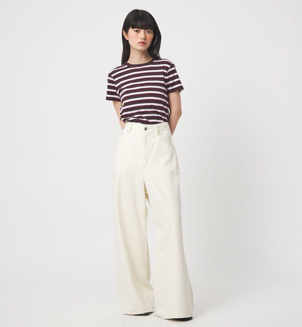 EMMEL REFINES「＜EMMEL REFINES＞EM フライスクルーネック チビTシャツ」|Tシャツ・カットソー|