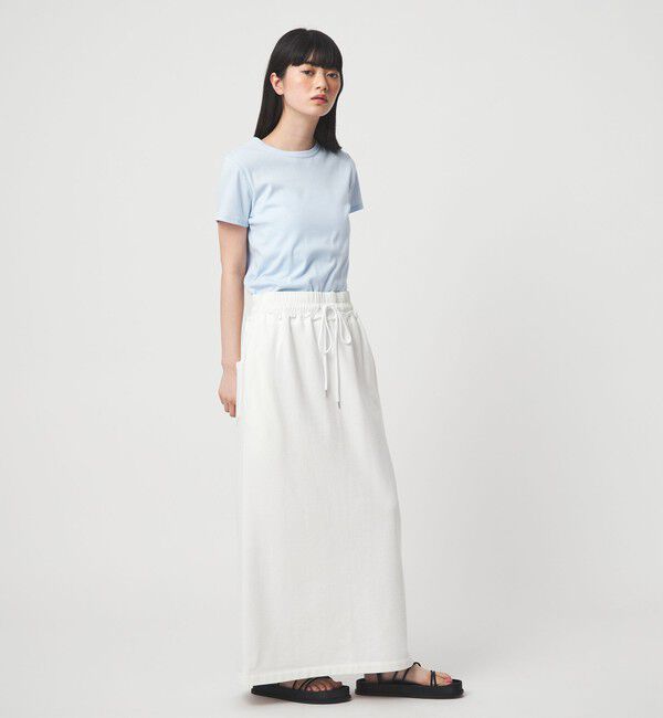 EMMEL REFINES「＜EMMEL REFINES＞EM フライスクルーネック チビTシャツ」|Tシャツ・カットソー|