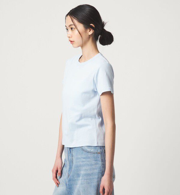 EMMEL REFINES「＜EMMEL REFINES＞EM フライスクルーネック チビTシャツ」|Tシャツ・カットソー|