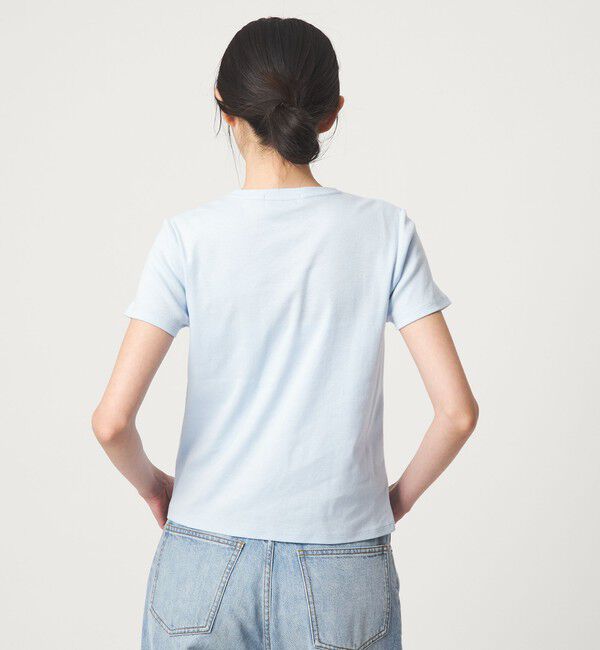 EMMEL REFINES「＜EMMEL REFINES＞EM フライスクルーネック チビTシャツ」|Tシャツ・カットソー|