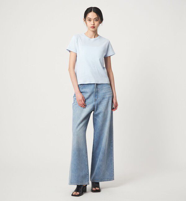 EMMEL REFINES「＜EMMEL REFINES＞EM フライスクルーネック チビTシャツ」|Tシャツ・カットソー|