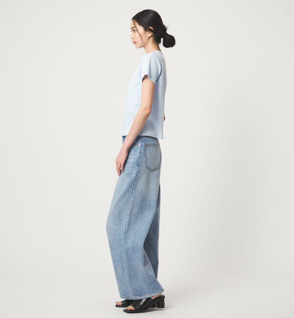 EMMEL REFINES「＜EMMEL REFINES＞EM フライスクルーネック チビTシャツ」|Tシャツ・カットソー|