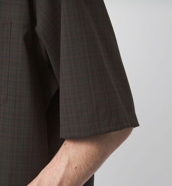 UNITED ARROWS green label relaxing「ウォッシャブルトロ パターン ジャスト ルーズ 半袖 シャツ -ウォッシャブル・ストレッチ-」|シャツ・ブラウス|