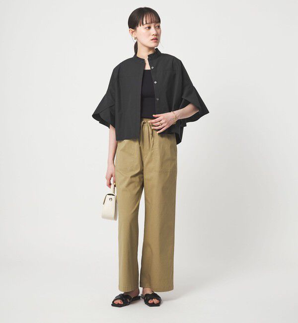 UNITED ARROWS green label relaxing「フレアスリーブ ブラウス 接触冷感」|シャツ・ブラウス|