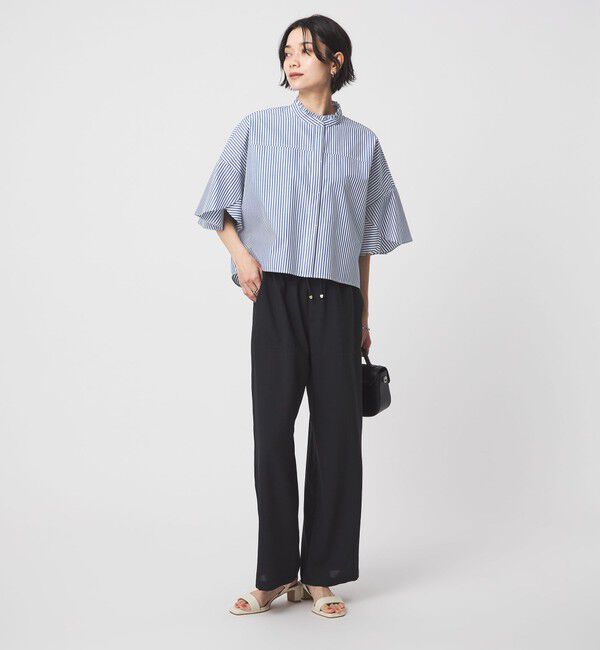 UNITED ARROWS green label relaxing「フレアスリーブ ブラウス 接触冷感」|シャツ・ブラウス|