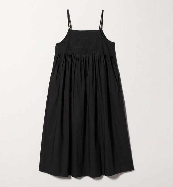 UNITED ARROWS green label relaxing「メニータック キャミソール ワンピース」|ワンピース|BLACK