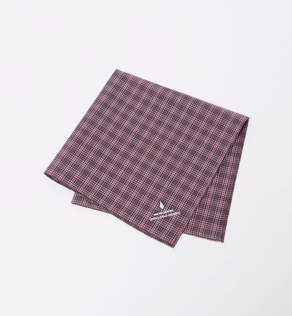 UNITED ARROWS green label relaxing「GLR ファイン エンブロイダリー 刺しゅう ハンカチ」|ハンカチ|RED