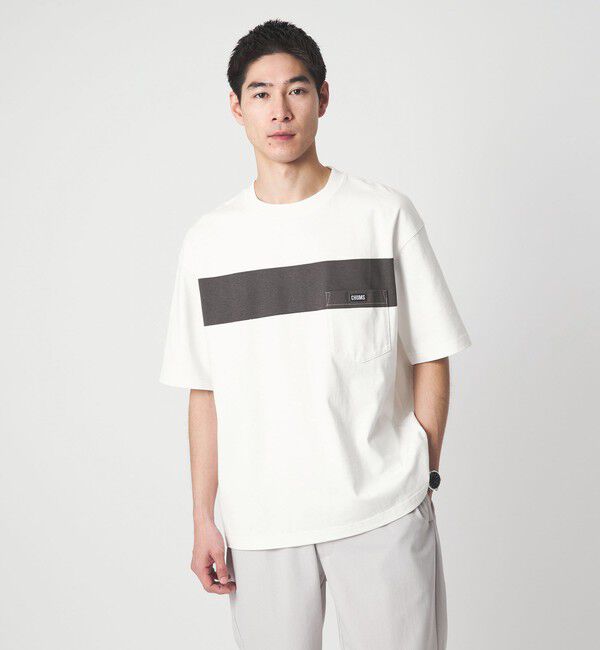 UNITED ARROWS green label relaxing「【別注】＜CHUMS＞GLR ライン ポケット 半袖 Tシャツ」|Tシャツ・カットソー|