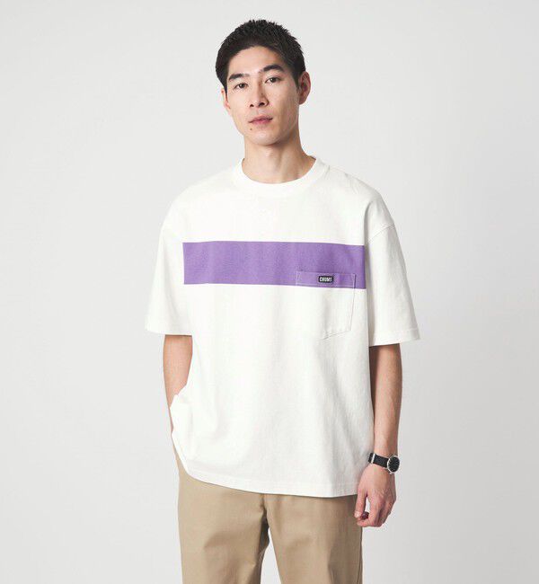 UNITED ARROWS green label relaxing「【別注】＜CHUMS＞GLR ライン ポケット 半袖 Tシャツ」|Tシャツ・カットソー|