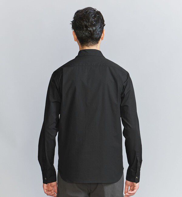 BEAUTY&YOUTH UNITED ARROWS「【WEB限定 WARDROBE SMART】コットン ワイドカラー スキッパー シャツ」|シャツ・ブラウス|