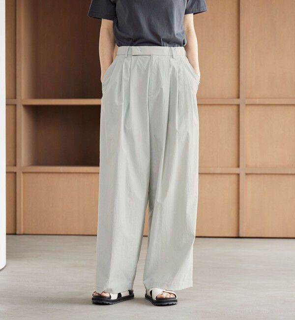 BEAUTY&YOUTH UNITED ARROWS「ナイロンコットン ワイドタックパンツ ウォッシャブル」|その他|