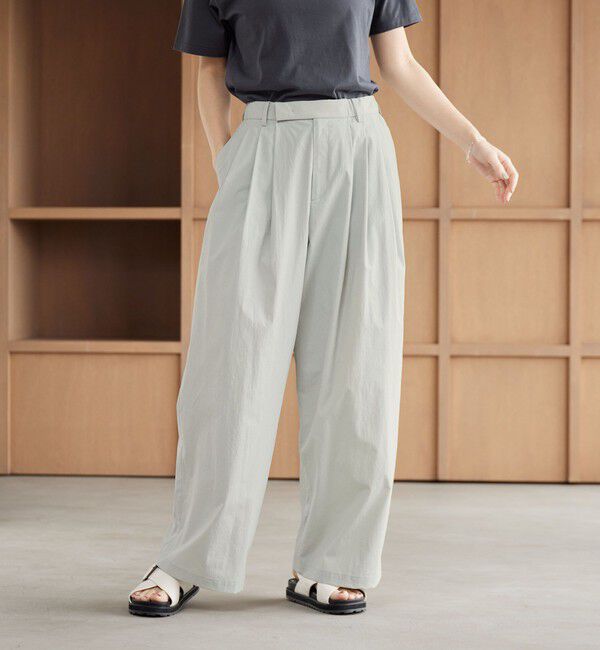 BEAUTY&YOUTH UNITED ARROWS「ナイロンコットン ワイドタックパンツ ウォッシャブル」|その他|