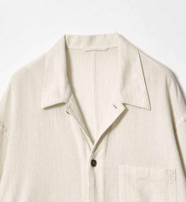 STEVEN ALAN「＜Steven Alan＞ コットンメッシュ チェック オープンカラー オーバー シャツ」|シャツ・ブラウス|