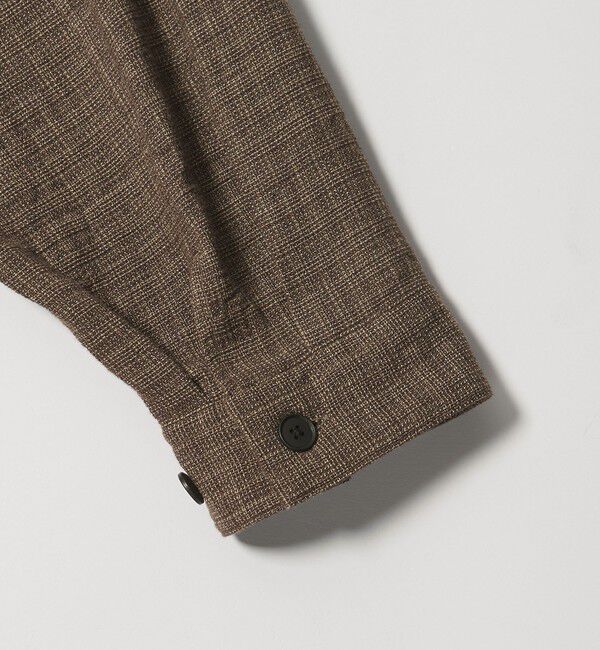 STEVEN ALAN「＜Steven Alan＞ コットンメッシュ チェック オープンカラー オーバー シャツ」|シャツ・ブラウス|