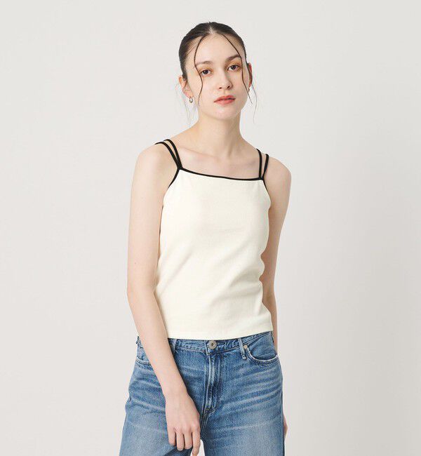 BEAUTY&YOUTH UNITED ARROWS「カラーパイピング 2ストラップ キャミソール」|Tシャツ・カットソー|