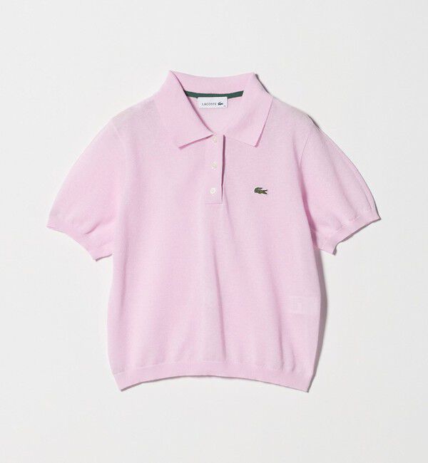 BEAUTY&YOUTH UNITED ARROWS「＜LACOSTE＞ラメニット ポロシャツ」|ポロシャツ|PINK