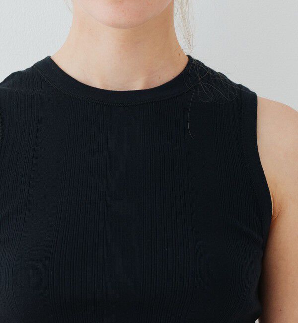 GALERIE VIE「コットンランダムリブ ノースリーブプルオーバー」|タンクトップ|