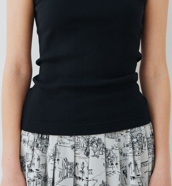 GALERIE VIE「コットンランダムリブ ノースリーブプルオーバー」|タンクトップ|