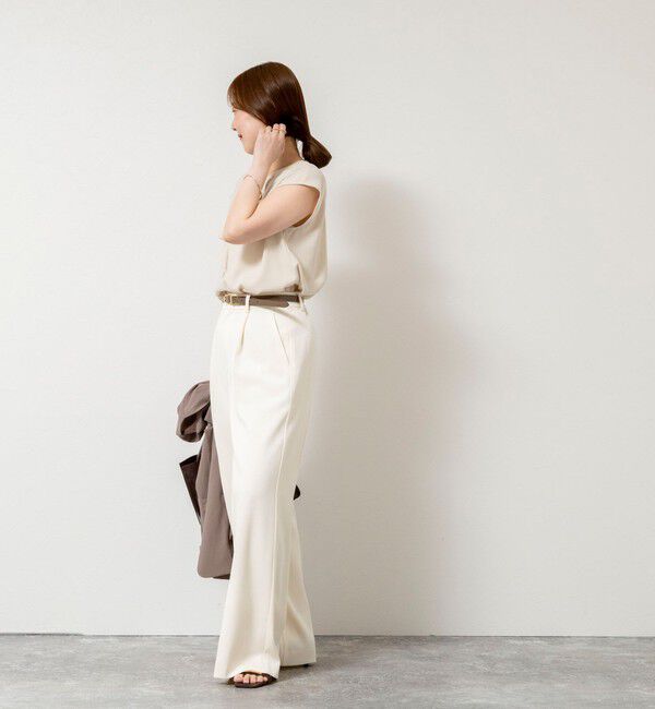 NOLLEY'S sophi「ウォッシャブルストレッチジョーゼットフロントラッフルブラウス」|シャツ・ブラウス|