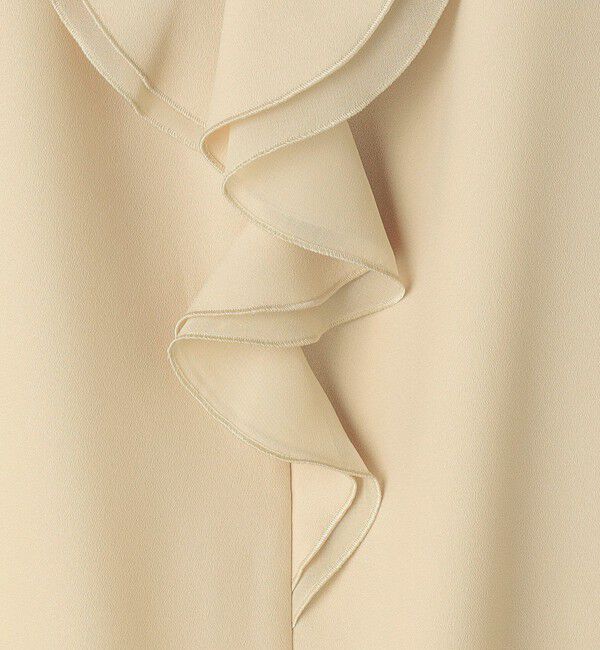 NOLLEY'S sophi「ウォッシャブルストレッチジョーゼットフロントラッフルブラウス」|シャツ・ブラウス|