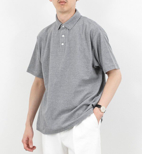 NOLLEY'S goodman「《セットアップ対応》パイルポロシャツ 26SS」|ポロシャツ|ミディアムグレー