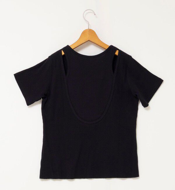 NOLLEY'S「ウォッシャブルバックデザインリブＴシャツ」|Tシャツ・カットソー|