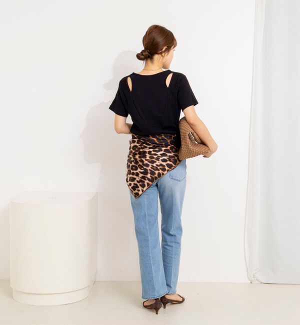 NOLLEY'S「ウォッシャブルバックデザインリブＴシャツ」|Tシャツ・カットソー|